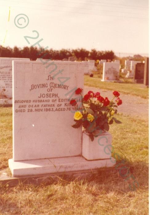 Headstone of Joseph Mccarthy BELL